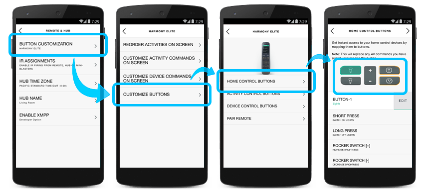 MyHarmony Customize Physical Buttons on Remote